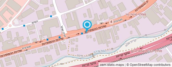 מפת הגעה אל מוסך אביב-פחחות רכב וצבביעת מכוניות