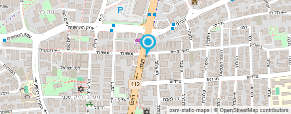 מפת הגעה אל ויצמן 22 - בר על הגג