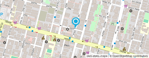 מפת הגעה אל זגגות בין צבי עוזי