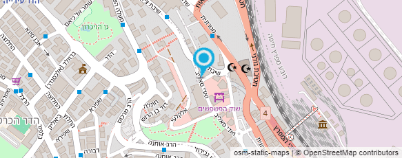 מפת הגעה אל יאבורסקי פיצה ובייקרי