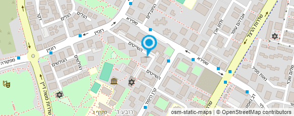 מפת הגעה אל ראובן שופן מספרה ומרכז החלקות