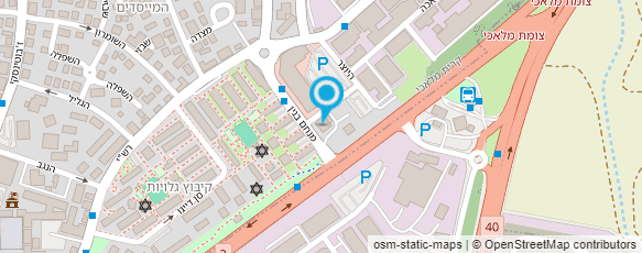 מפת הגעה אל א.י. צמיגי יעד אבי אוזן