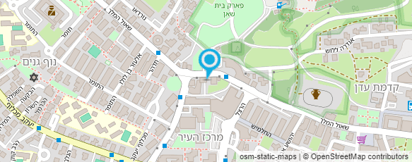 מפת הגעה אל שוגי בית שאן