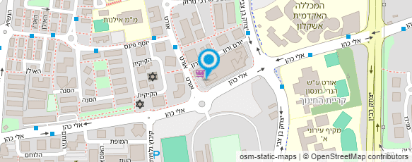 מפת הגעה אל האקדמיה לפיצה אשקלון