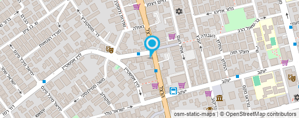 מפת הגעה אל בורגר סטיישן רחובות