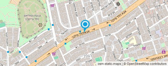 מפת הגעה אל עדי בר- מעצבת שמלות כלה