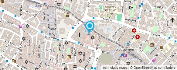 מפת הגעה אל עיסוי מפנק ומרגיע בירושלים