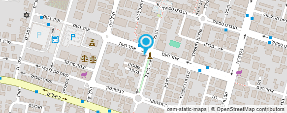 מפת הגעה אל קפה בשדרה