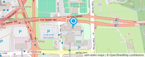 מפת הגעה אל אניה המרכז לאסתטיקה