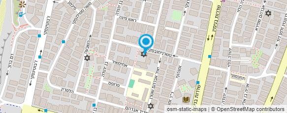 מפת הגעה אל הפיצוציה של פינסקר -הפינה של פינסקר