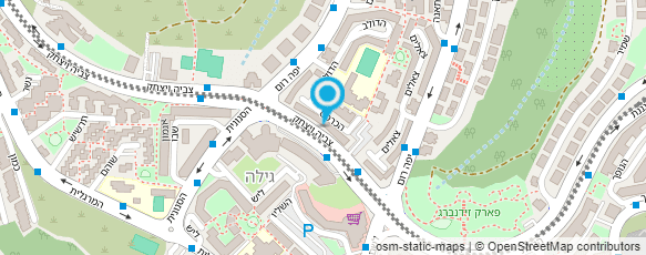 מפת הגעה אל לה מוצרלה LAMOZZARELLA  ירושלים