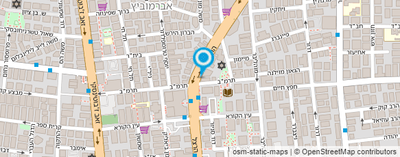 מפת הגעה אל העוף של יהודה - ראשון לציון