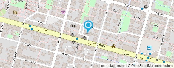 מפת הגעה אל זואי חצר השוק כפר סבא