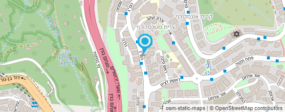 מפת הגעה אל חניה אספלט ירושלים