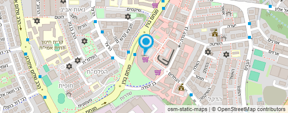 מפת הגעה אל פינת הפלאפל והשניצל