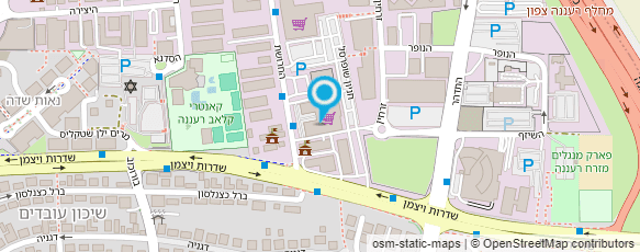 מפת הגעה אל מג'יק וואש רעננה