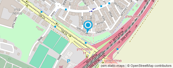 מפת הגעה אל מספרת גברים עד הבית