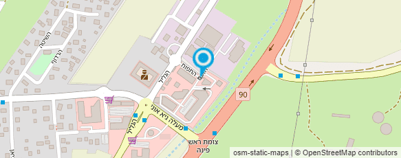 מפת הגעה אל 110 ראש פינה