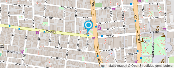 מפת הגעה אל קפה רוטשילד