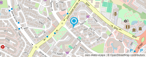 מפת הגעה אל רושל עיצוב שיער מספרה החלקות תוספות שיער