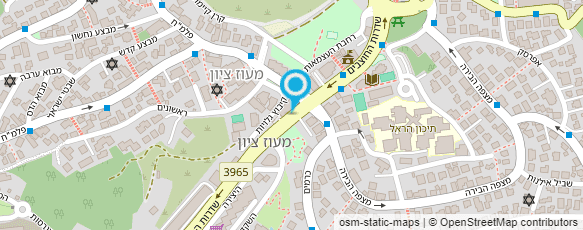 מפת הגעה אל אלוף הפיצה מבשרת ציון