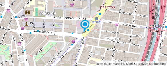 מפת הגעה אל Lexexpress-שליחויות