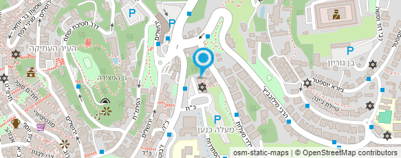 מפת הגעה אל דוד שרות כל צפת