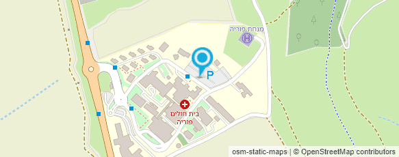 מפת הגעה אל בית חולים פוריה