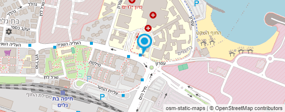 מפת הגעה אל בי"ח רמב"ם- המרכז לרפואת שינה