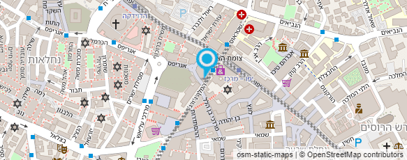 מפת הגעה אל בית האוצר העברי