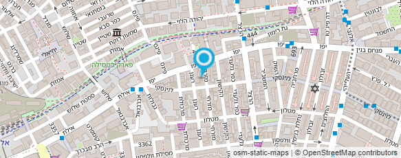 מפת הגעה אל אריגי מופת 84 תל אביב בע"מ