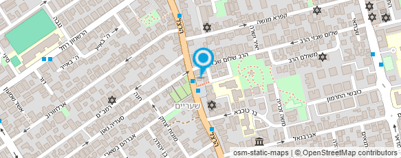 מפת הגעה אל צביה רחובות תיכון - אולפנא