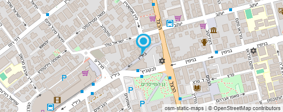 מפת הגעה אל התאחדות המלאכה והתעשיה - מחוז רחובות