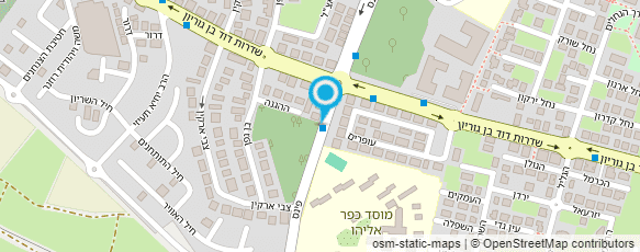 מפת הגעה אל אהרוני גדעון