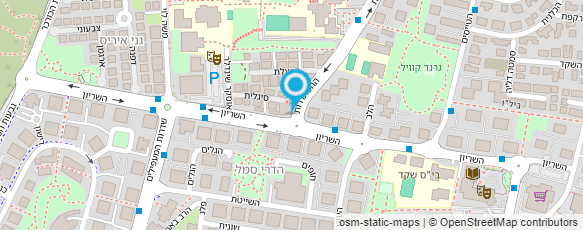 מפת הגעה אל ביה"ס "בן צבי"