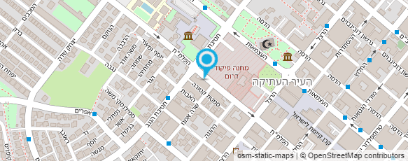 מפת הגעה אל קונדיטוריה "הפיקוד"