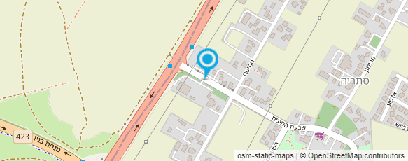 מפת הגעה אל משתלת סלונר בע"מ