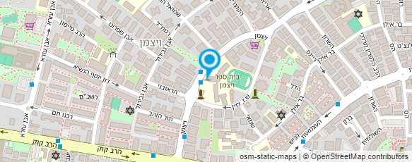 מפת הגעה אל ביה"ס ויצמן