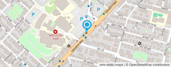 מפת הגעה אל בית חולים מאיר