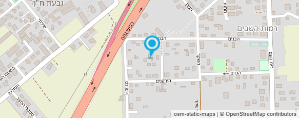 מפת הגעה אל "אל על" אגודה שתופית חקלאית ברמות השבים בע"מ