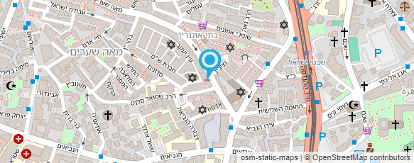 מפת הגעה אל נעלי מאה שערים