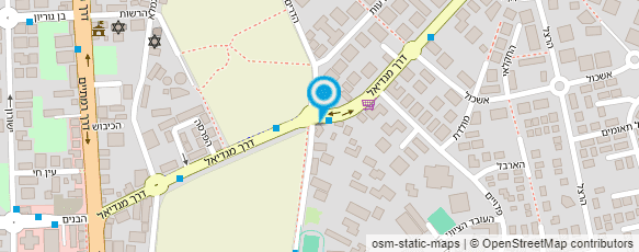 מפת הגעה אל כפר הנוער ע"ש ב.צ. מוסינזון