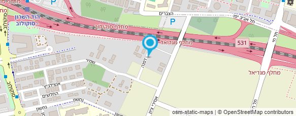 מפת הגעה אל י.דוידובסקי - מודד מוסמך