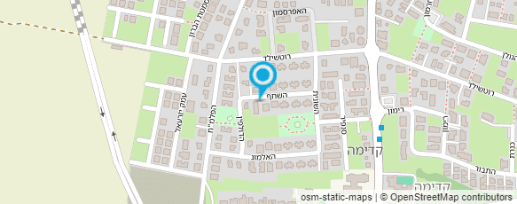 מפת הגעה אל גינון אביב