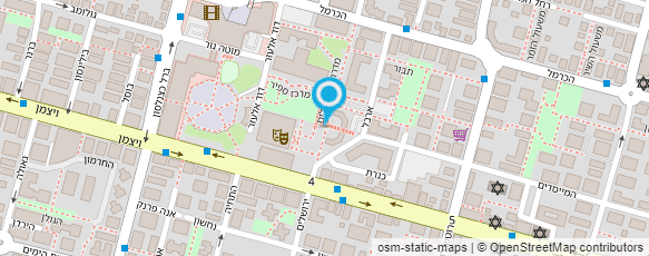 מפת הגעה אל היכל התרבות העירוני