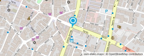 מפת הגעה אל רוטשילד ר.- נוט'; לב נ.- נוט'