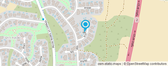 מפת הגעה אל מגן דב ר.