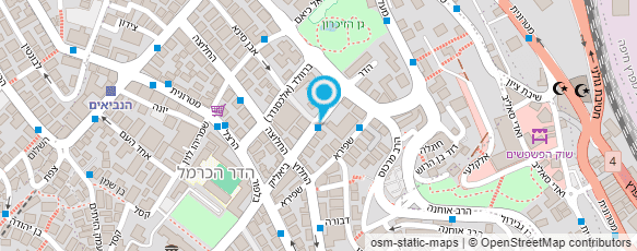 מפת הגעה אל טכנוגרף - צילום תוכניות