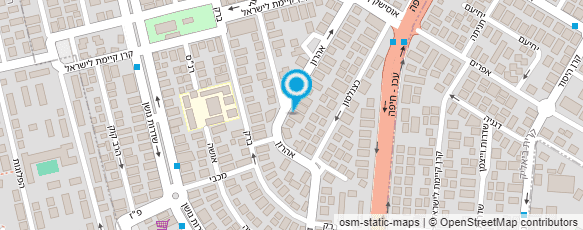 מפת הגעה אל בי"ס למחול - סטודיו אורלי הופמן