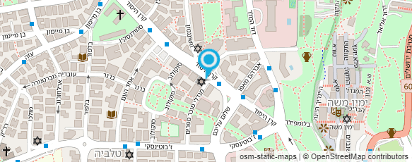 מפת הגעה אל המרכז הישראלי - אולפנים ופרויקט תקווה